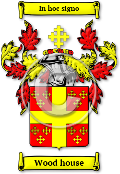 Wood house Family Crest Download (jpg) Legacy Series - 150 DPI